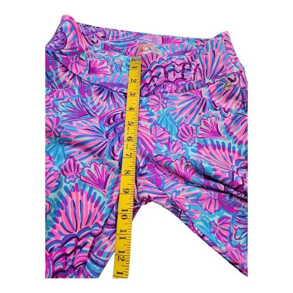 NWT LILLY PULITZER CORSO PANT TURQUOISE OASIS SHELLEIDOSCOPE GOLF Size 00 $138 - Picture 6 of 9